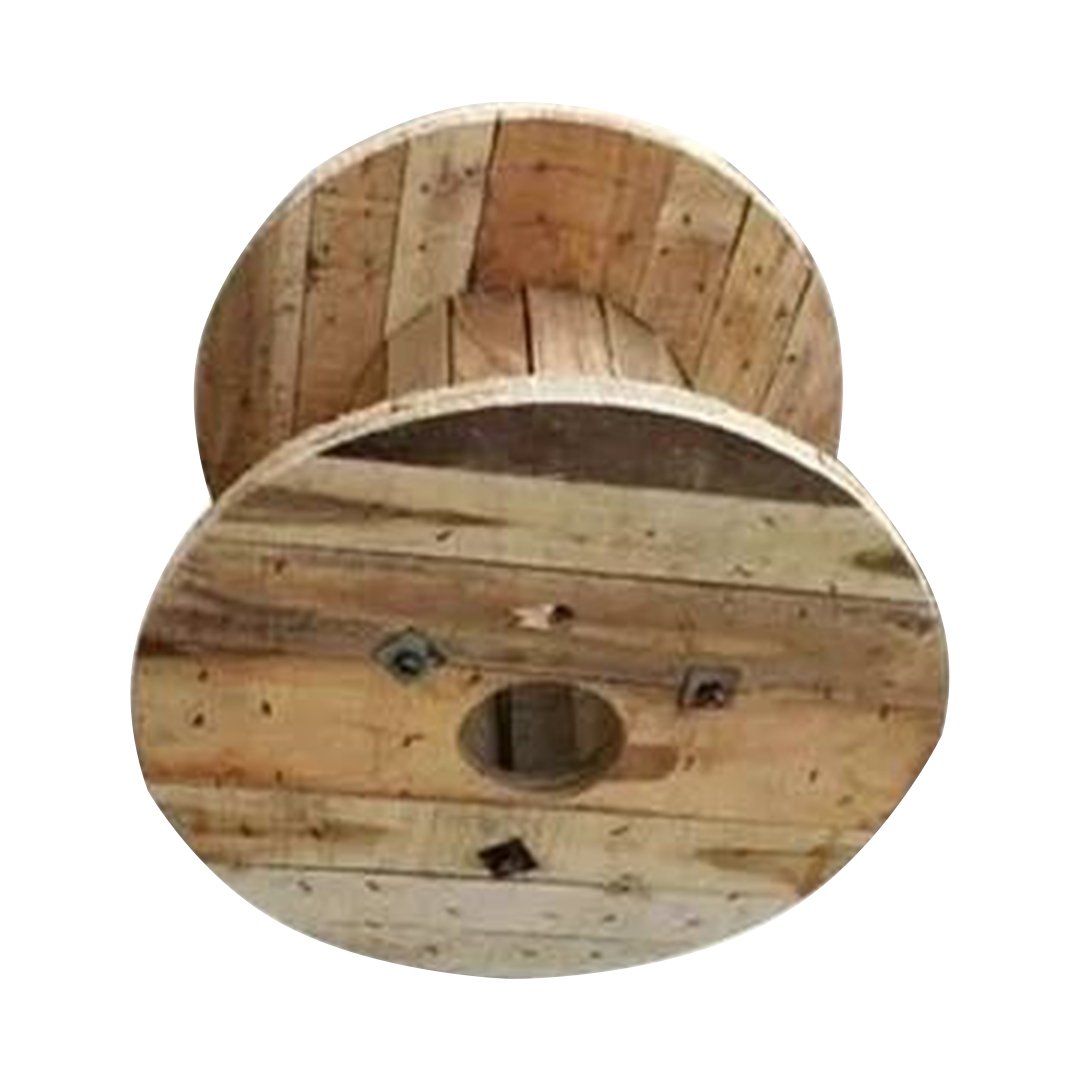Pine wood cable drums